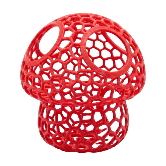 Fish Tank Ornament, Red Hollow Mushroom Shape, 1 Pack Resin Aquarium Decor Cave, For Betta Fish Shrimp Hiding Rest Spawning Decor Freshwater Saltwater Aquarium Landscape Decoration