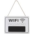 thumbnail image 1 of Pizarra de pared con contraseña de WiFi Retro para colgar en la pared, pizarra de señalización para oficina, cafetería, librería, Bar, tienda, decoración de fiesta (blanco) JFHHH pequeña, 1 of 5