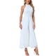 thumbnail image 4 of INSPIRAR CHIC Mono Elegante de Mujer con Cuello Halter Sin Mangas Mono Formal de Pierna Ancha L Blanco, 4 of 6
