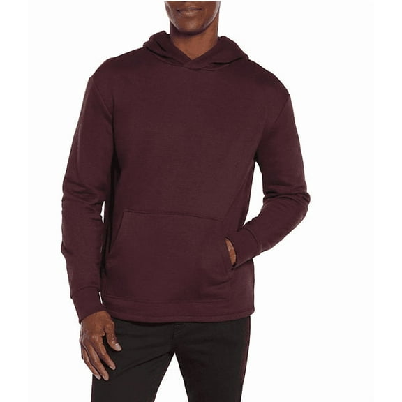 Express Men's Textured Hoodie Winetasting Medium