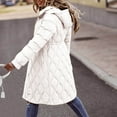thumbnail image 1 of Winter Coats for Women Puffer Plus Size Waterproof Long Jackets Hooded Warm Winter Coat (White M), 1 of 8
