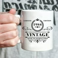 thumbnail image 6 of 1984 Birthday Gifts for Women Men - 1984 Vintage 11 oz Coffee Mug - Great 1984 Birthday Gifts for Dad Mom Uncle Aunt Cousin Friend Sister Brother Coworker, 6 of 7