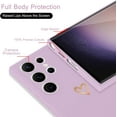 thumbnail image 4 of for Samsung Galaxy S23 Ultra Case, Cute Slim Shockproof Phone Case with Wireless Charging Support and Protection, Lavender, 4 of 15