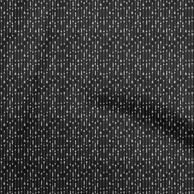 oneOone Polyester Spandex Black Fabric Arow Sewing Craft Projects Fabric Prints By Yard 56 Inch Wide