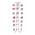 thumbnail image 3 of XIAONU Women's Heart Paw Print Fuzzy Sweatpants Loose Fit Full Length Drawstring Pant Cozy Loungewear Sweatpants, 3 of 3