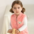 thumbnail image 5 of Baby Kids Warm Fleece Vest Toddler Boys Girls Winter Spring Zipper Jacket Waistcoats, 0-12 Months, 1-3 Years, 5 of 7