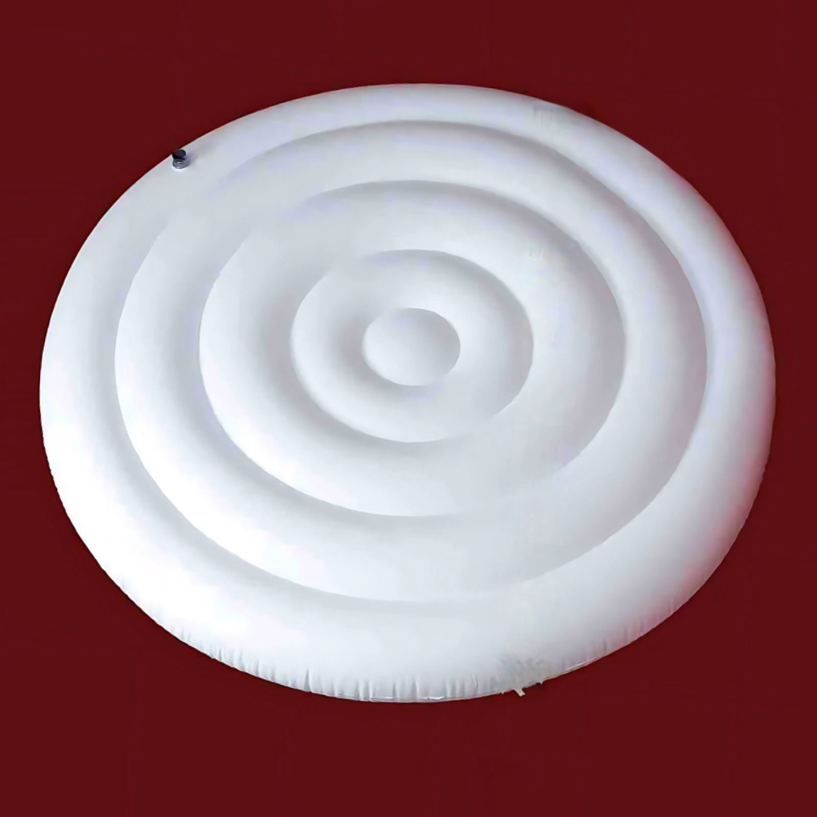 Zhourta Portable Inflatable Round Hot Tub Cover with Handle, Insulated Hot Tub Lid for Outdoor, Save Energy Rain Proof Snow Proof Spa Pool Accessories