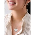 thumbnail image 4 of KeyStyle Heart Necklace for Women Personalized Locket Necklaces that Holds Pictures 18K White Gold Plated, 4 of 11