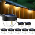 thumbnail image 1 of Luces solares para vallas btfarm, paquete de 8 unidades, impermeables, LED, blanco cálido, 1 of 7