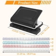 thumbnail image 2 of 10-Hole Punch Binding Machine for Planners, 28 Holes on Letter, 2 of 6