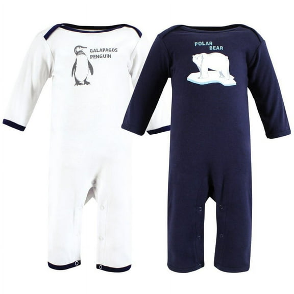 Touched by Nature Organic Cotton Coveralls, Endangered Polar Bear, 0-3 Months