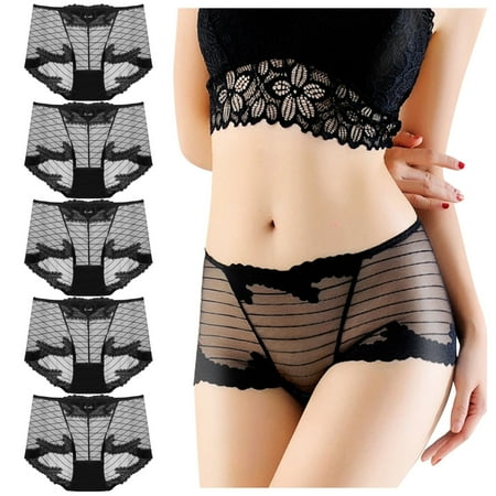 

thermal underwear for men long johns lingerie for women Sexy Ladies Transparent Lace Panties Cotton Hollow Breathable Quality Underpants