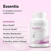 Theralogix Essentia Multivitamin for Women - 90-Day Supply - Womens Daily Multivitamin - Supports Immune Health & Bone Health - Includes Vitamin C, Vitamin D, Zinc & More - NSF Certified - 90 Tablet