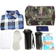 thumbnail image 5 of Vercord Mens Toiletry Bag Wash Travel Small Shaving Dop Kit Shower Bathroom Ditty Hygiene Bag Camo Dark Green, 5 of 6