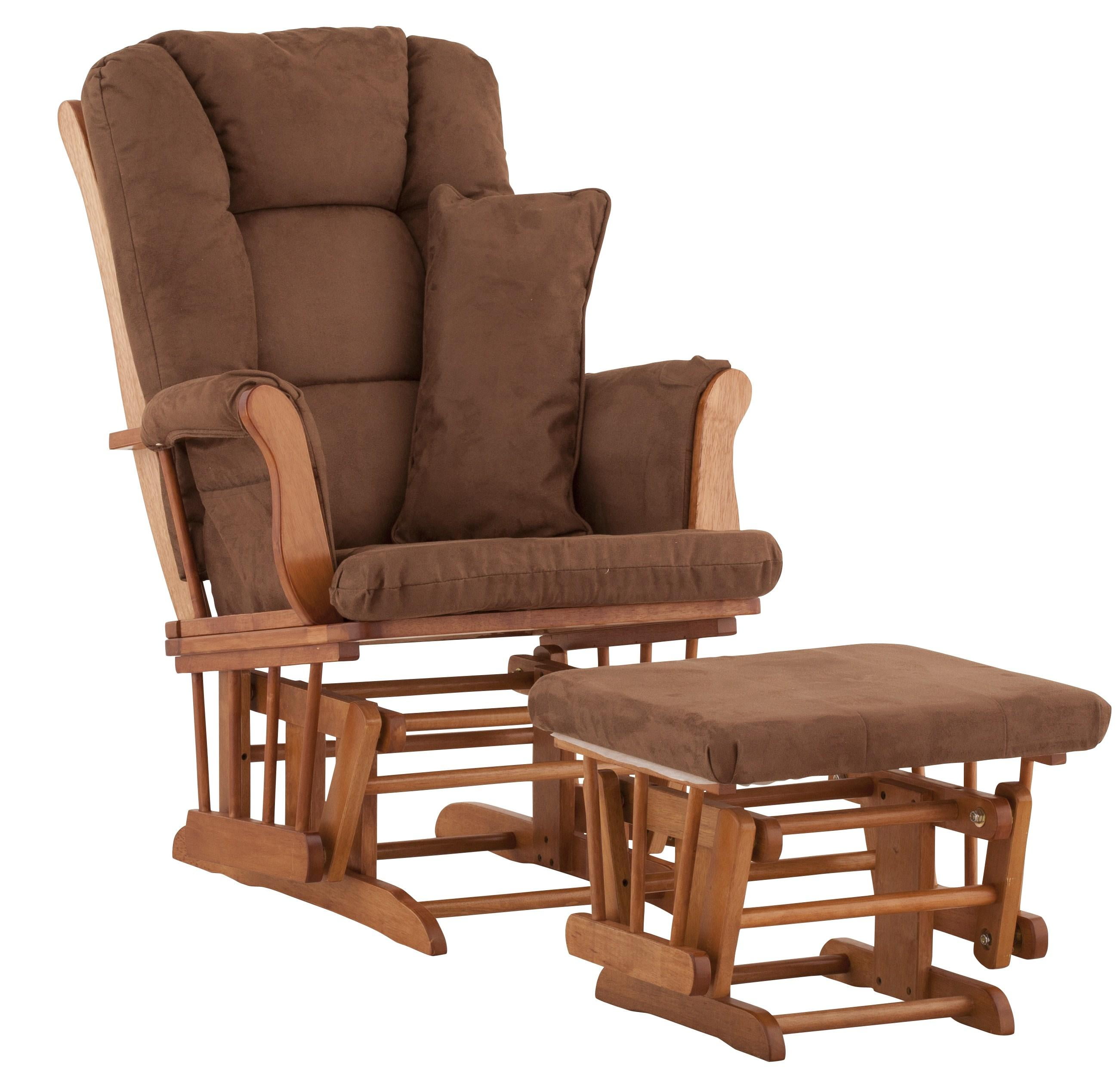 Stork Craft Custom Tuscany Glider and OttomanColorChocolate Cushions