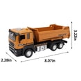 thumbnail image 3 of FEOLGEHLY Construction Cement Mixer Toy Truck for Boys, Heavy Duty Cement Mixer Truck for Pretend Play, Alloy Realistic Pull Back Truck with Lights and Sound, Perfect Birthday for Toddlers Ages 3-8, 3 of 8