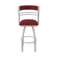 thumbnail image 5 of 860 Hunter 36" Swivel Bar Stool with Anodized Nickel Finish and Graph Ruby Seat and Back, 5 of 5