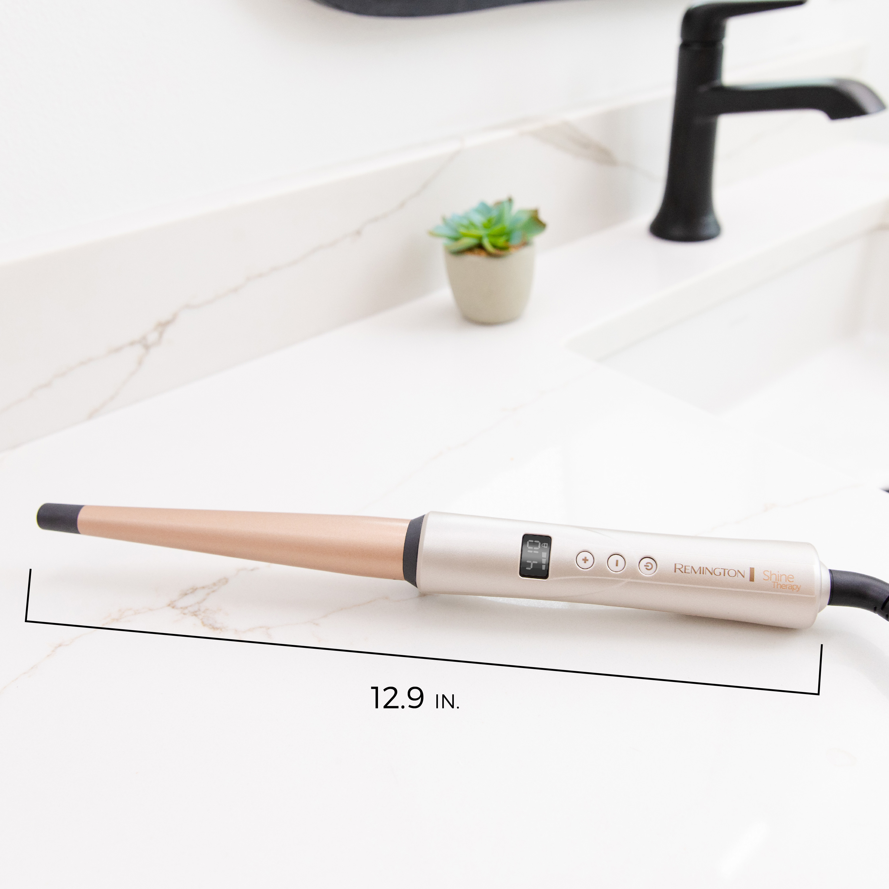 Remington Shine Therapy Tapered Curling Wand ½-1" photo 5