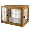 thumbnail image 5 of PETMAKER Furniture-Style Dog Crate with Double Doors and Cushion (Natural), 5 of 9