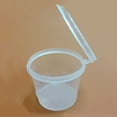 thumbnail image 1 of 100 Pcs 25ml or 40ml Plastic Sauce Cups Food Storage Containers Clear Boxes + Lids, 1 of 7