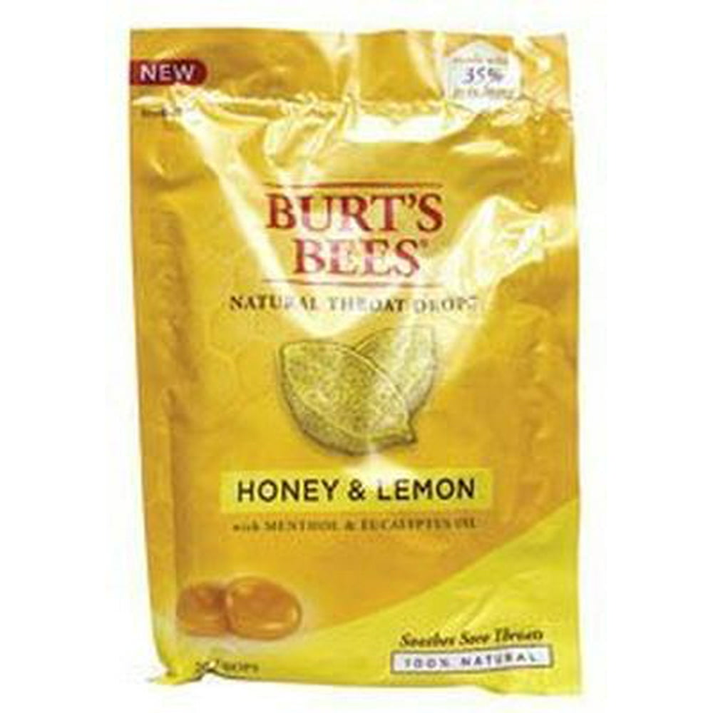 Burt's Bees Natural Throat Drops, Honey & Lemon 20 ea