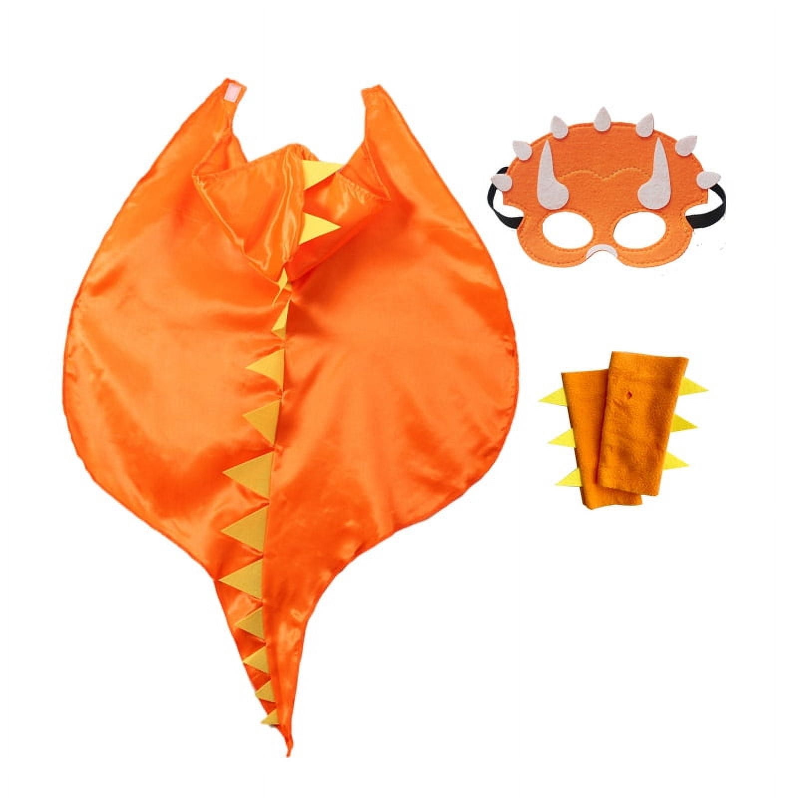 Sprinlot Capa Dinosaurio Niño,Capa Con Capucha De Dinosaurio Infantil,Mascara Dinosaurio Niño Y Niñas Halloween,Disfraz De Dragón Para Fiesta Temática Carnaval Azul