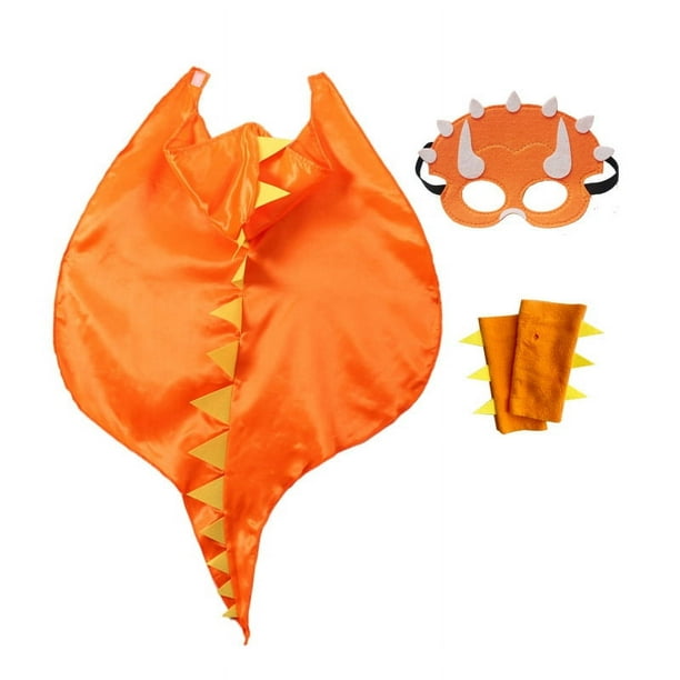 Disfraz infantil de Halloween Disfraz infantil Disfraz infantil Traje de animal Capa de dinosaurio Maquillaje Accesorios de disfraz