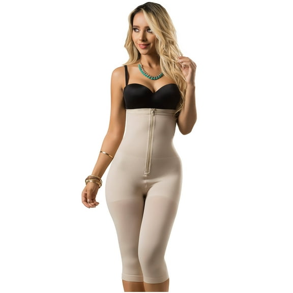 LT.ROSE 21998 Fajas Colombianas Reductoras Strapless Full Body Shaper Shapewear for Women Beige S