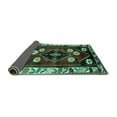 thumbnail image 2 of Ahgly Company Indoor Rectangle Persian Turquoise Blue Traditional Area Rugs, 2' x 5', 2 of 4