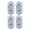 WhiteC, variant on Mini USB Charging Magnetic Car LED Interior Light, White, 5V, Touch Activated, 1 to 4 Pack