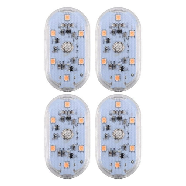 KITPIPI - Mini luz LED táctil USB para coche, lámpara de lectura interior para reposabrazos, luz de pie, blanca, 5 V, diseño magnético