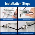 thumbnail image 3 of Cable Gland, 304 Stainless Steel Simple To Install M25 Thread Versatile Adjustable Cable Gland Protector  for Electrical Box, 3 of 7