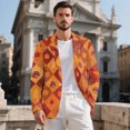 thumbnail image 3 of Uourmeti Thanksgiving Mens Blazer Suit Jacket Featuring Turkey Pumpkin, Single-Breasted Regular Fit Polyester for Daily Summer Wear, 3 of 9