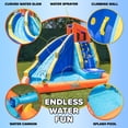 thumbnail image 4 of Sportspower Big Wave II Inflatable Water Slide with Climbing Wall & Splash Pool, Kids Backyard Water Park with Blower, Outdoor Ages 3–8, 4 of 10