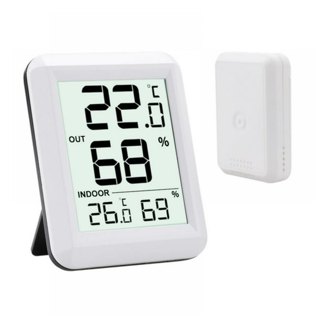 Digital Hygrometer Indoor Thermometer, Room Humidity and Temperature Sensor Gauge Large LCD