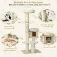 thumbnail image 5 of Gymax 68.5'' Cat Tree Condo 4-Layer Wooden Kitten Activity Tower w/ Sisal Posts, 5 of 9