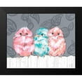 thumbnail image 2 of Rutledge, Jennifer 24x20 Black Modern Framed Museum Art Print Titled - Bird Trio II, 2 of 5