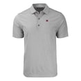 thumbnail image 2 of Men's Cutter & Buck  Heather Gray Miami University RedHawks Big & Tall Forge Eco Stripe Stretch Recycled Polo, 2 of 3