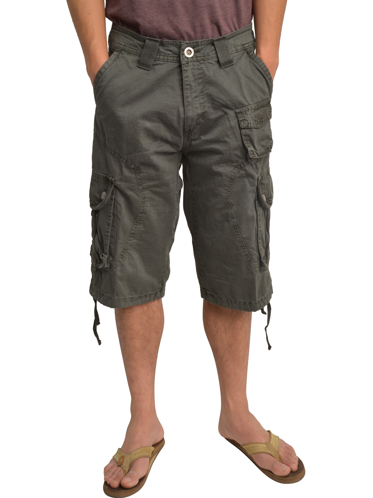 dark grey cargo shorts