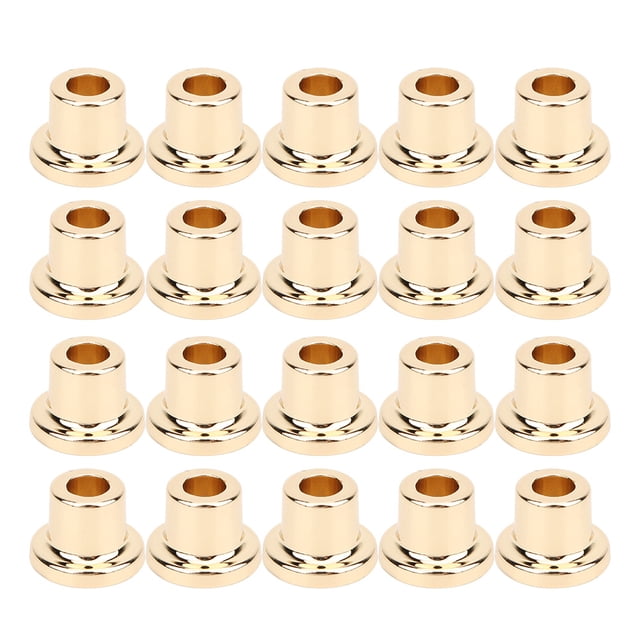 Paquete de 20 tapones de metal para zapatos, accesorio de bricolaje, protectores de tacón alto dorados de 14 mm