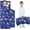 Blue Engineering Vehicle, variant on JISEN Toddler Nap Mat - Girls Kids Nap Mats with Removable Pillow and Blanket, Purple Butterfly