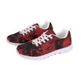 thumbnail image 6 of COEQINE Bloody Print Cobweb Women Sneakers White Sole Lace Up Women Running Shoes for Outdoor Comfortable Training Athletic Sport Shoes Halloween Footwear, 6 of 7