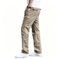thumbnail image 2 of Men Stretch Cargo Trousers Light Multi Storage Reinforced Ripstop Field Travel Pants S-XL（1 piece）, 2 of 10
