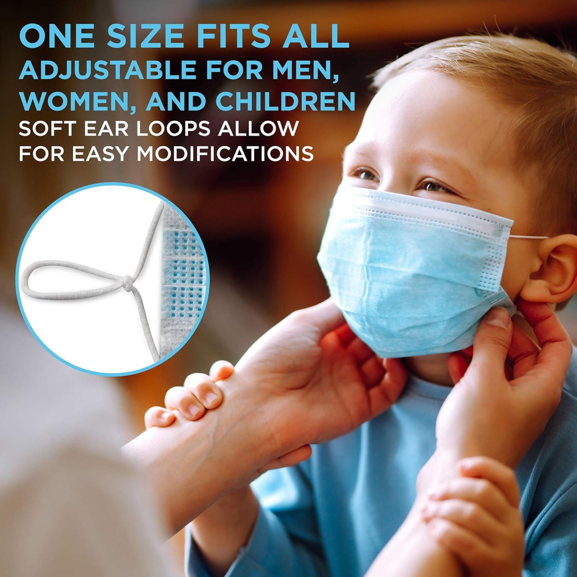 KN95 Face Masks, Bulk Pack of 100, 5-Layer Filtration, Stretchy Ear Loops, 3D Foldable Design.