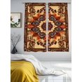 thumbnail image 4 of Sheer Curtains 72 Inches Long, Bohemian Flower Light Filtering Window Curtains for Living Room, Boho Tribal Colorful Distressed Printed Rod Pocket Voile Sheer Curtain Drapes, 52"W x 72"L, 2 Panels, 4 of 8