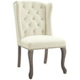 thumbnail image 3 of Modway Viscount Modern Accent Performance Velvet Dining Chair in Green, 3 of 7