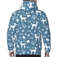 thumbnail image 7 of Uemuo Poodle Dog Pattern Men's Hoodie - Casual Pullover Hoodie with Kangaroo Pocket, Stylish Hooded Sweatshirt for Everyday Wear-3X-Large, 7 of 7