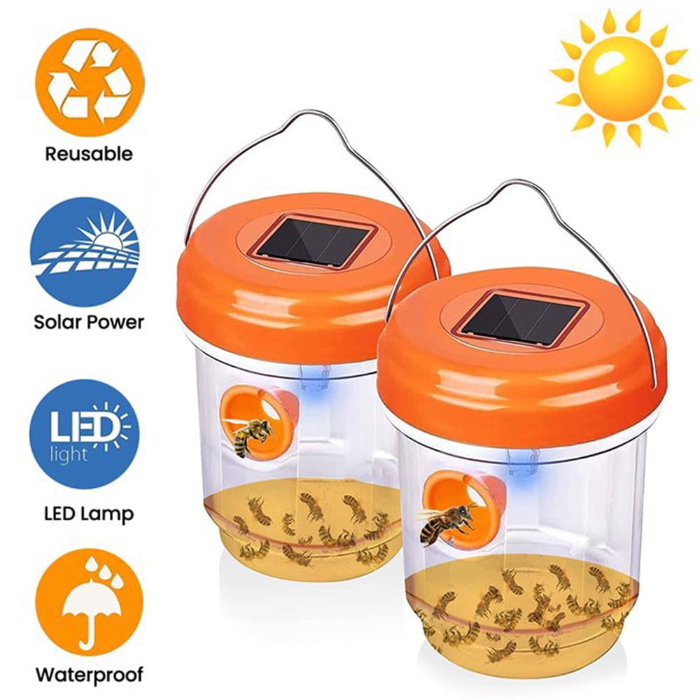 2PCS Wasp Traps for Hunting Wasps, Bees, Insects, Yellow Jacket Traps, Wasp Trap