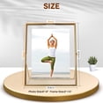 thumbnail image 2 of Gold Floating Frame &#x Vertical Set For Picture x x x Tabletop Shelf Photo Frame Classy For Wedding Birthday Anniversary Home or Office Decor, 2 of 9