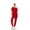 RED, variant on HEAL+WEAR Soft Stretch Scrub Set 4-Way Stretch V-Neck Top & Cargo Jogger Pants for Women